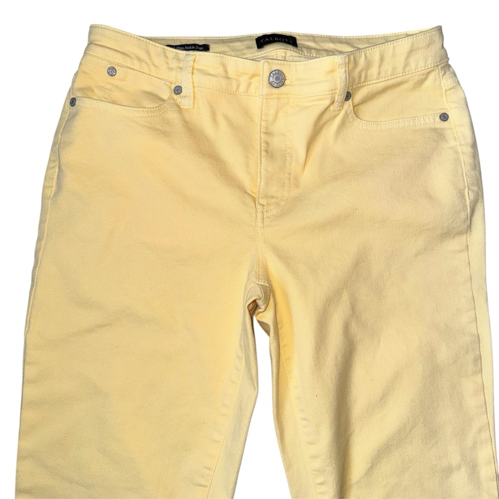 Talbots size 4 Yellow Slim Ankle Jeans - Picture 3 of 8